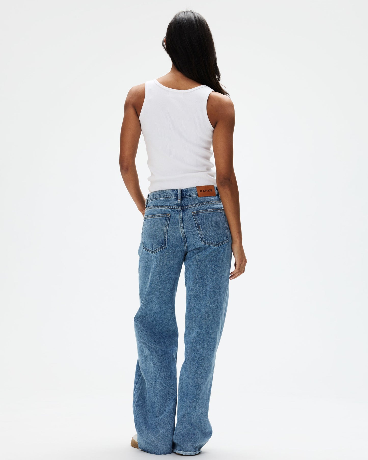Low Rise Baggy Jeans - Vintage Wash
