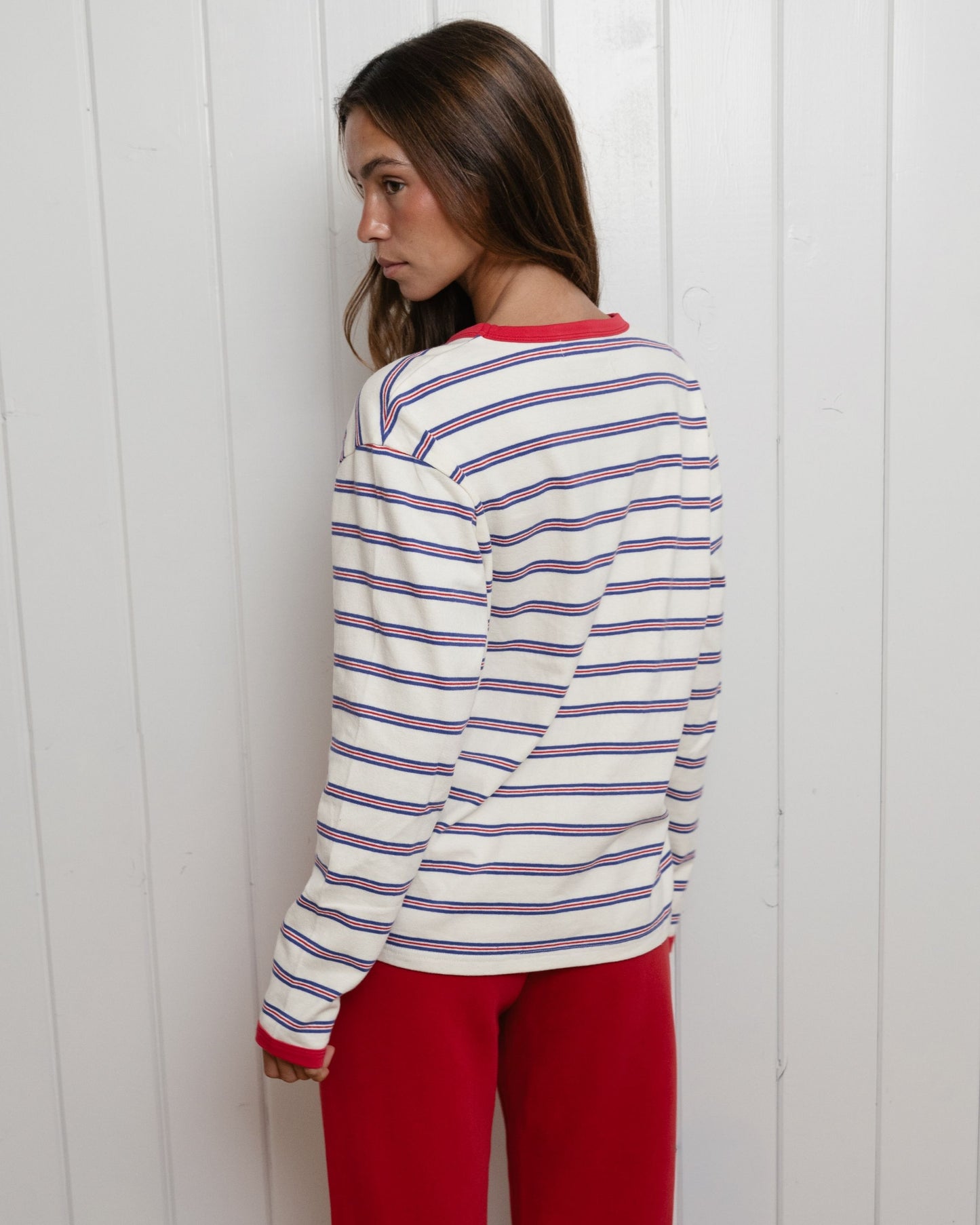 Long Sleeve Shirt - Anchor Stripe