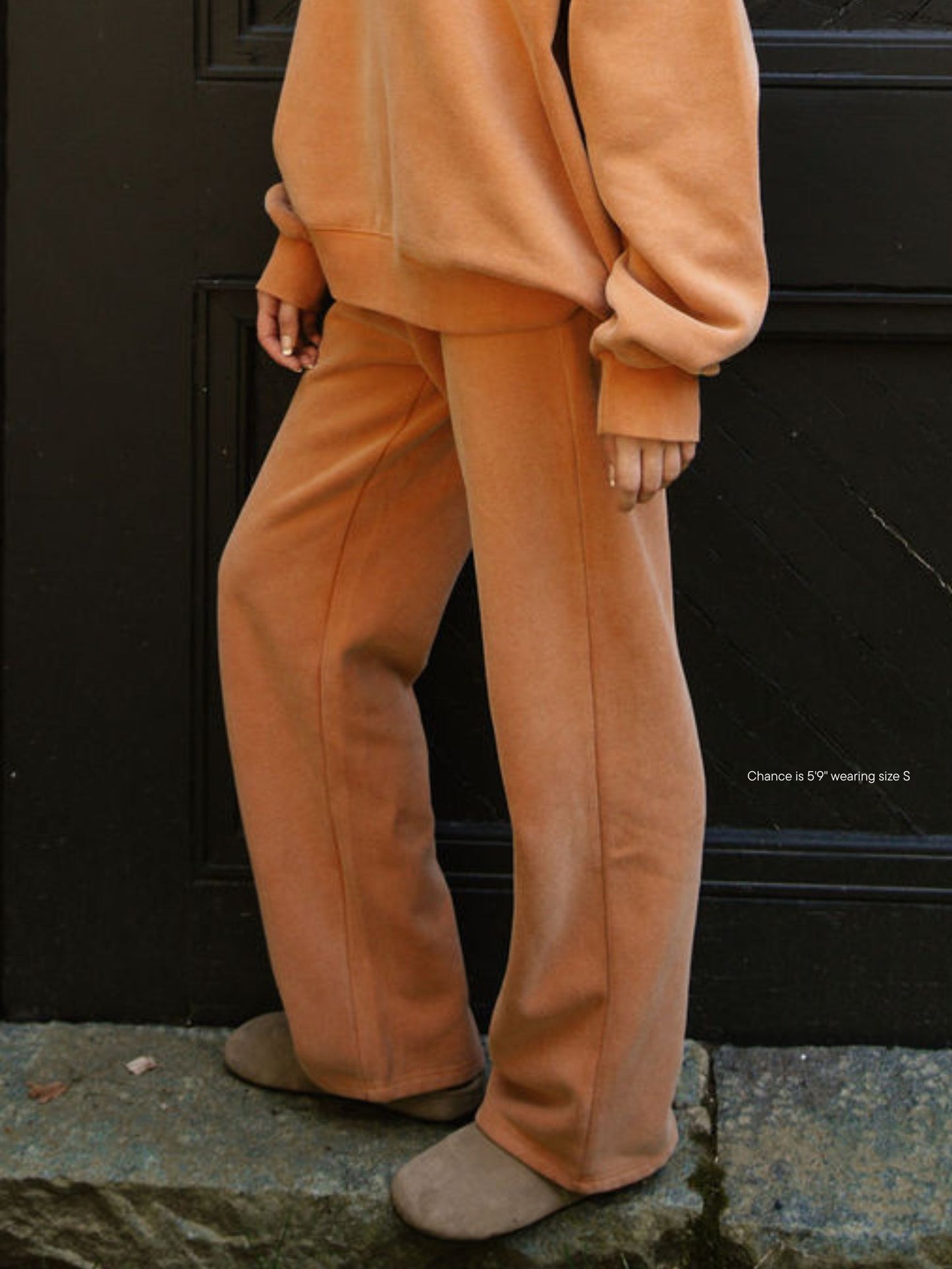 boxer sweatpants -acid wash amber