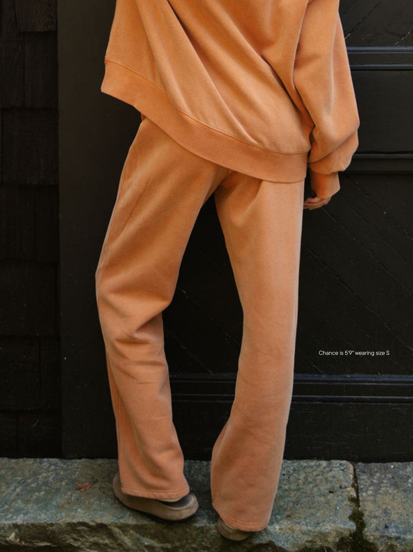 boxer sweatpants -acid wash amber