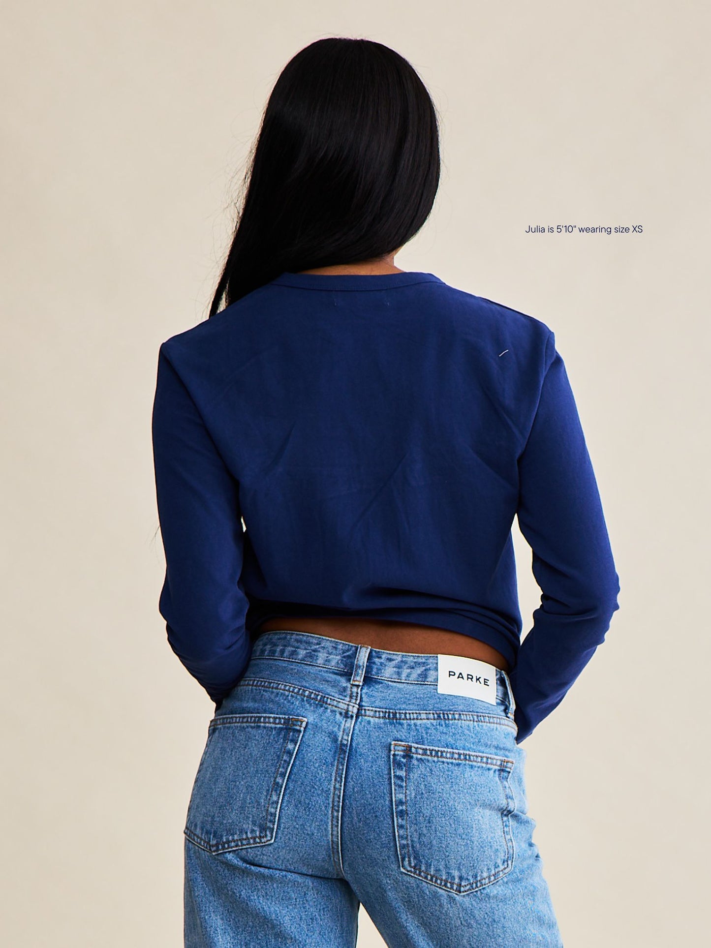 long sleeve core shirt -navy