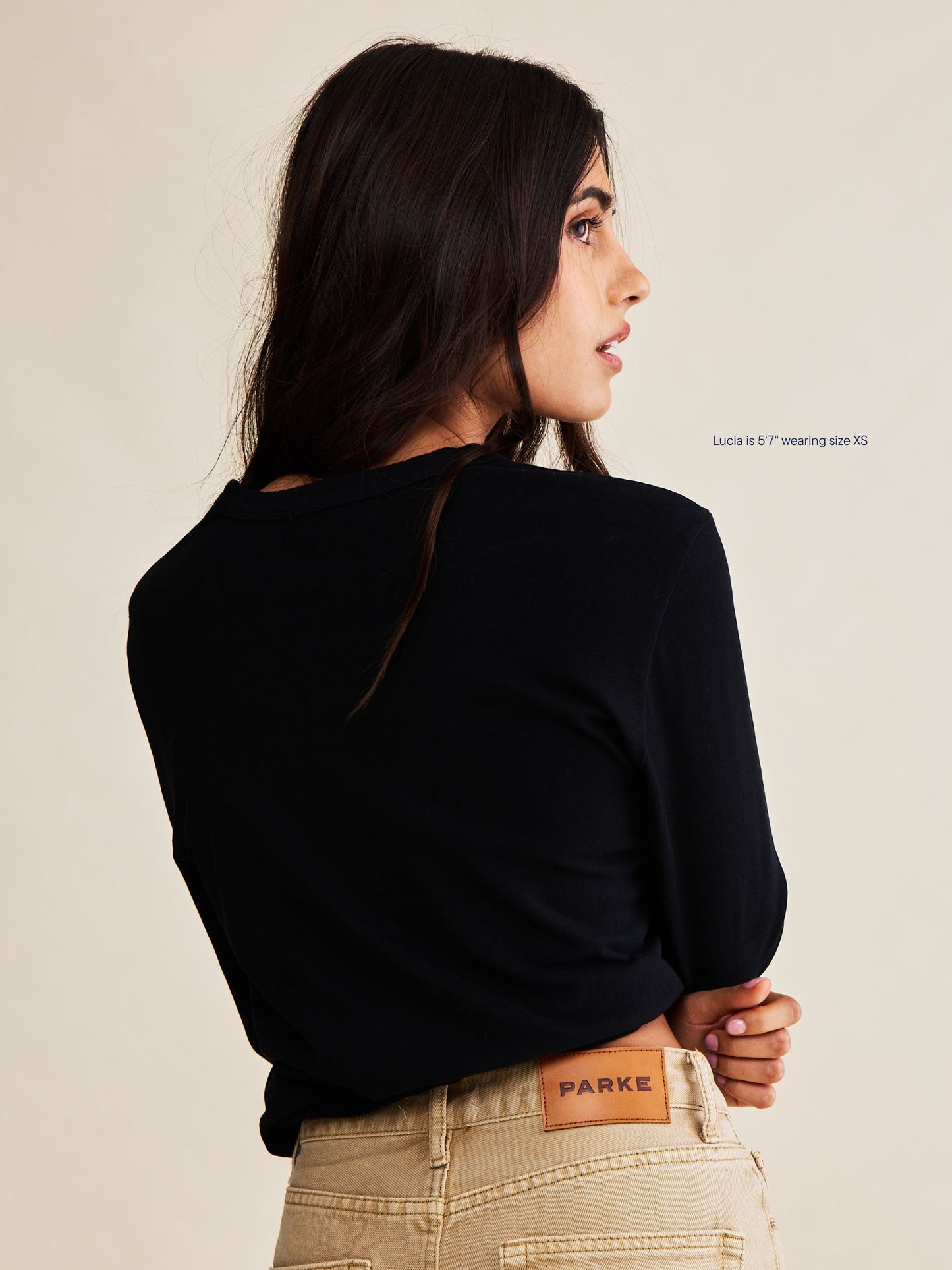 long sleeve core shirt -black