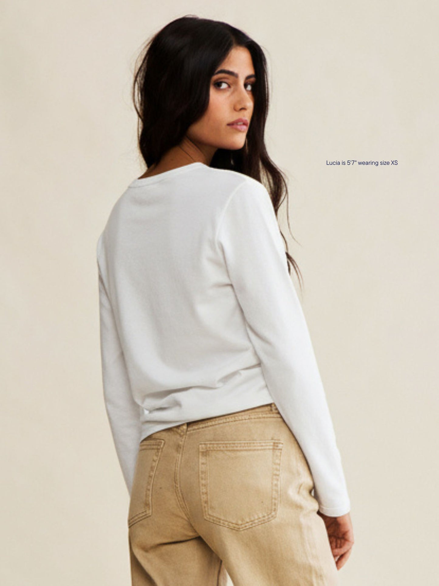 long sleeve core shirt -white