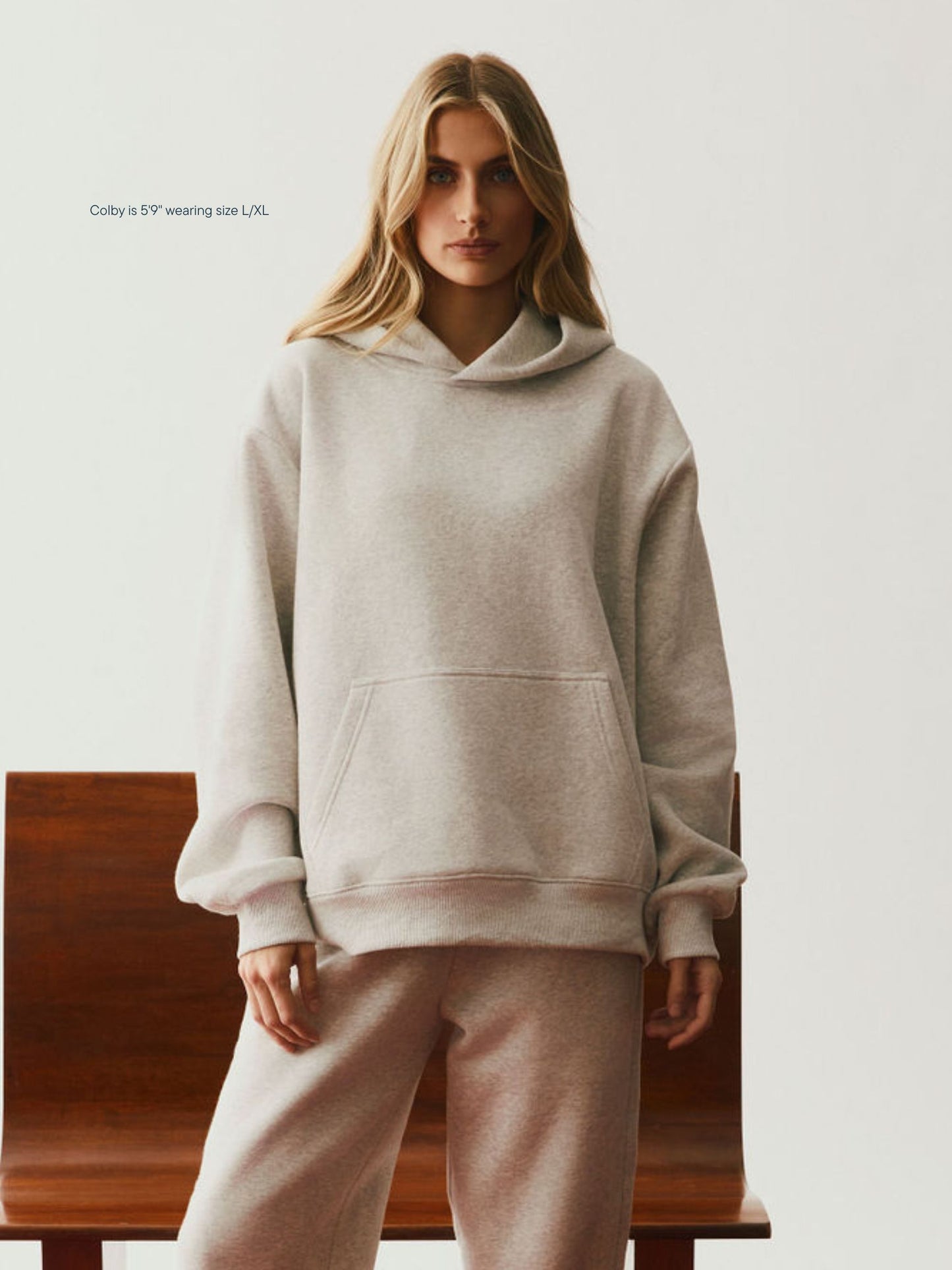 girl wearing Cities Graphic Hoodie -boston