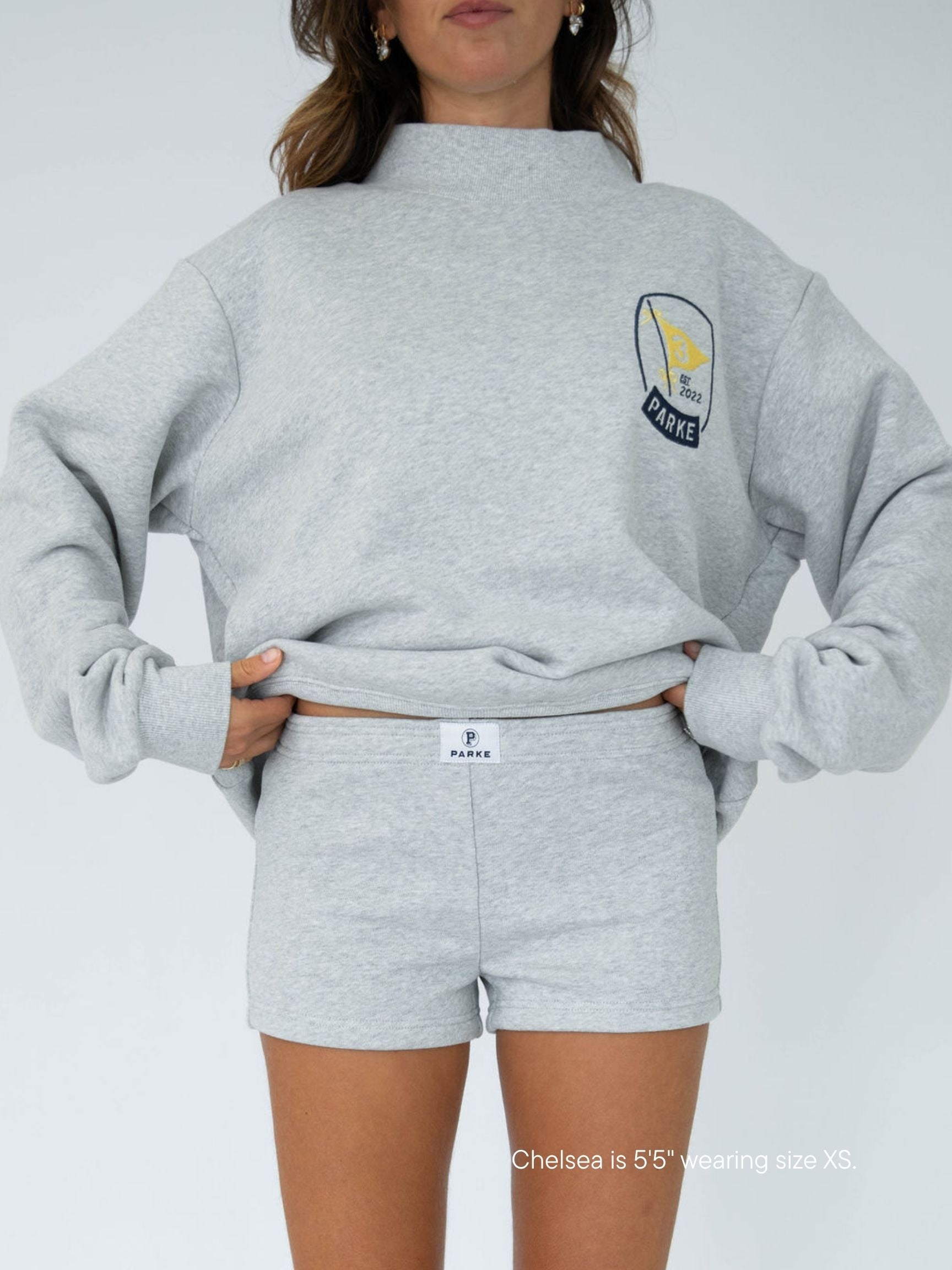 mini sweatshorts -classic grey