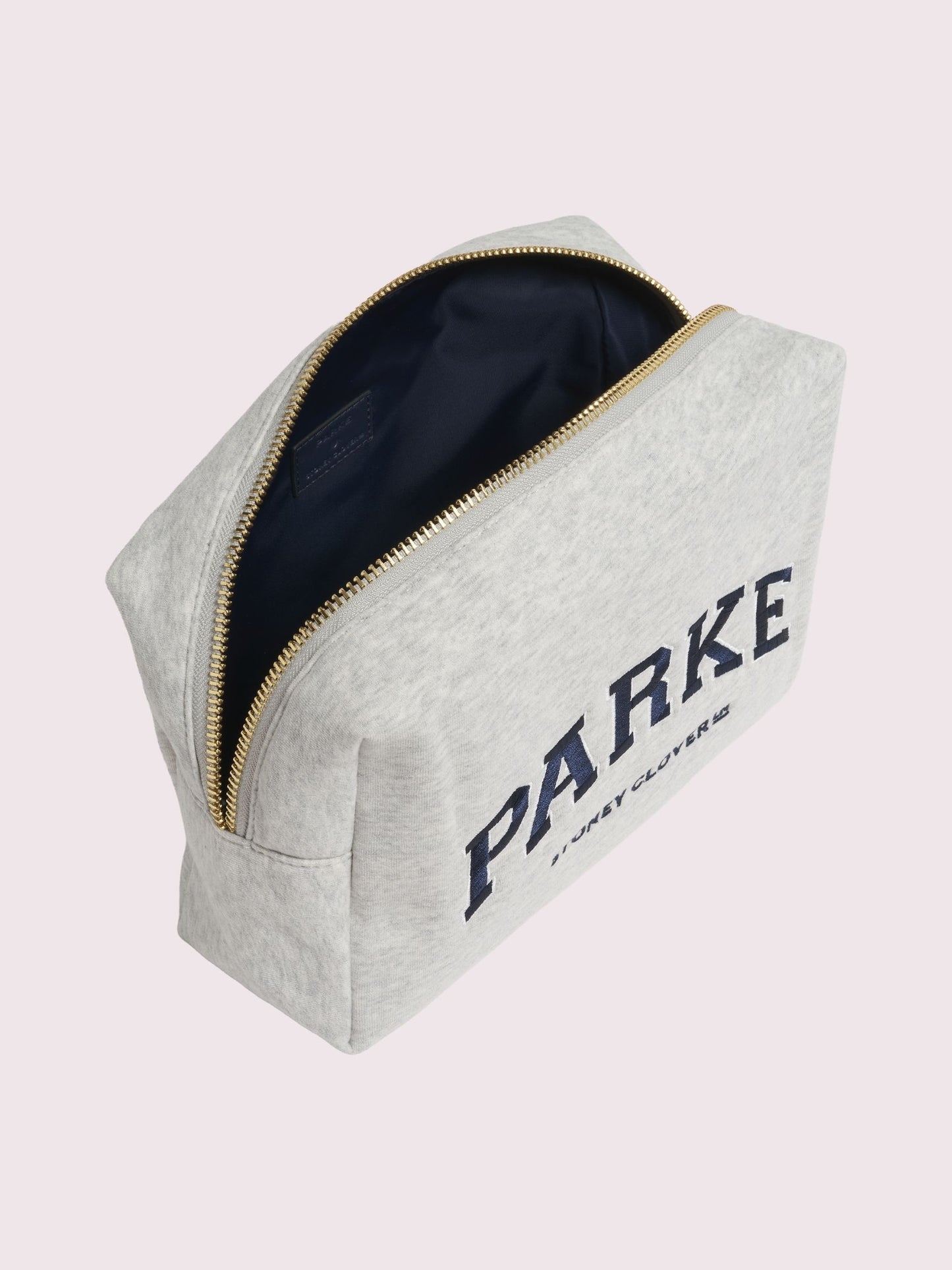 SCL x Parke Terry T Seam Pouch -classic grey + sapphire