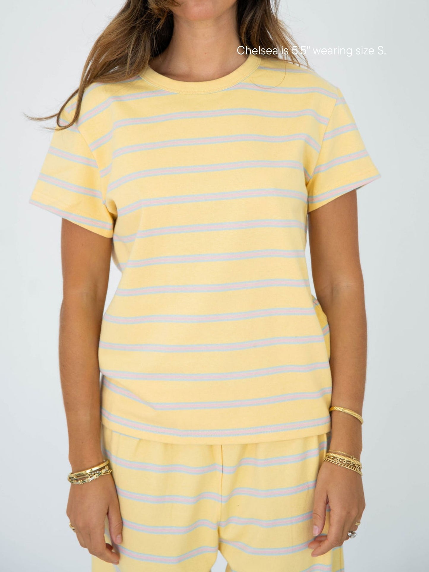 cotton tee -birthday stripe