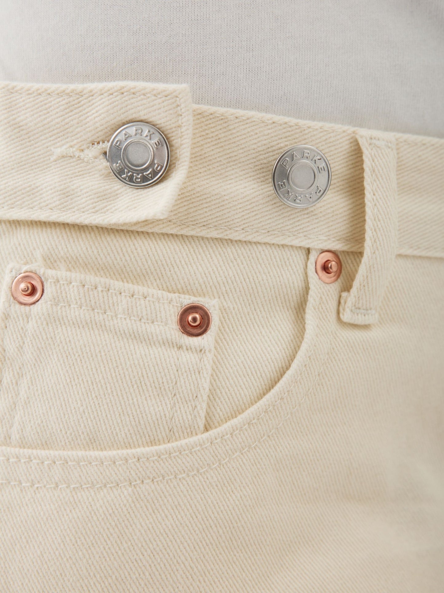 adjustable jean -cream