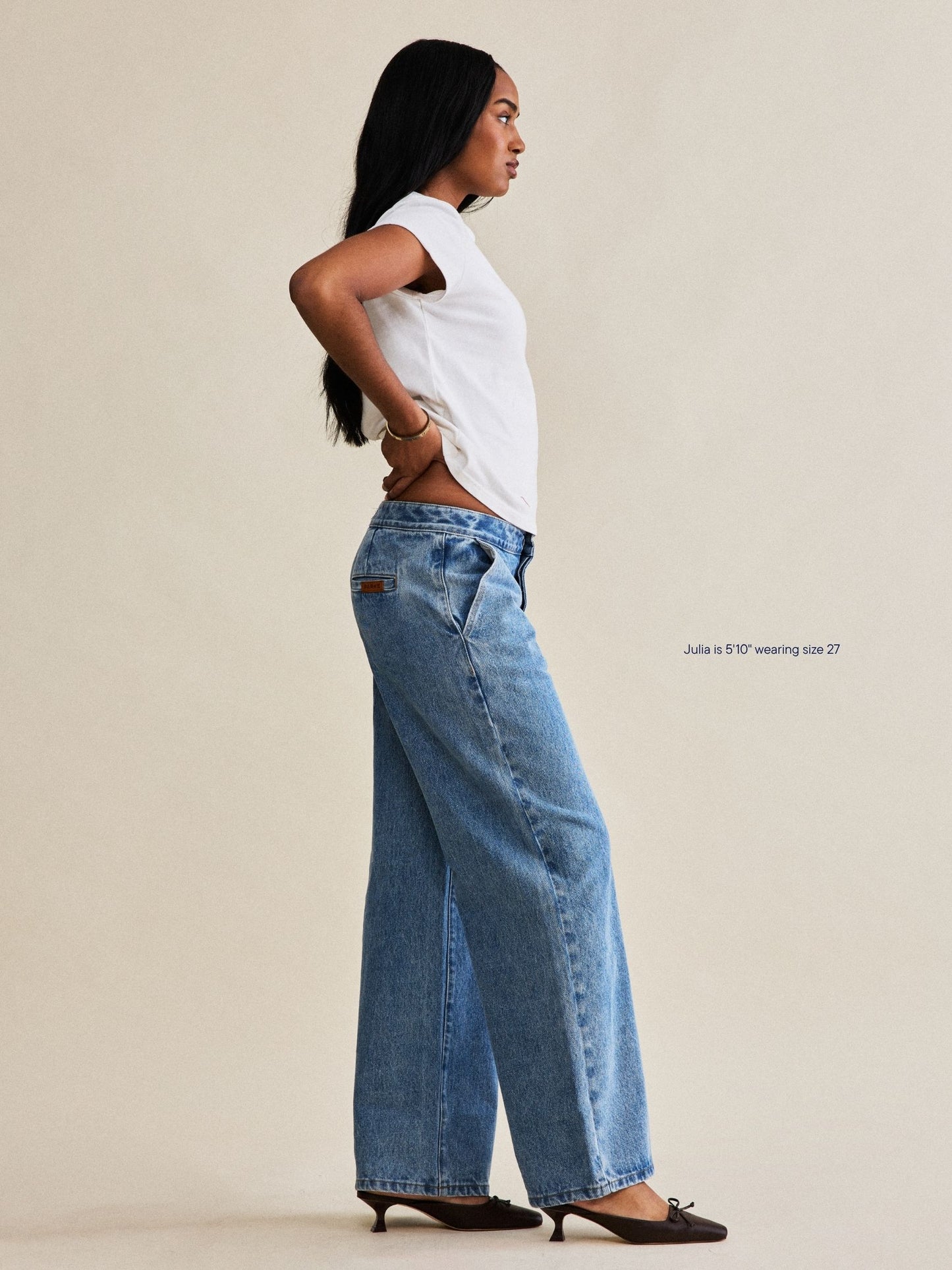 trouser jean -vintage wash
