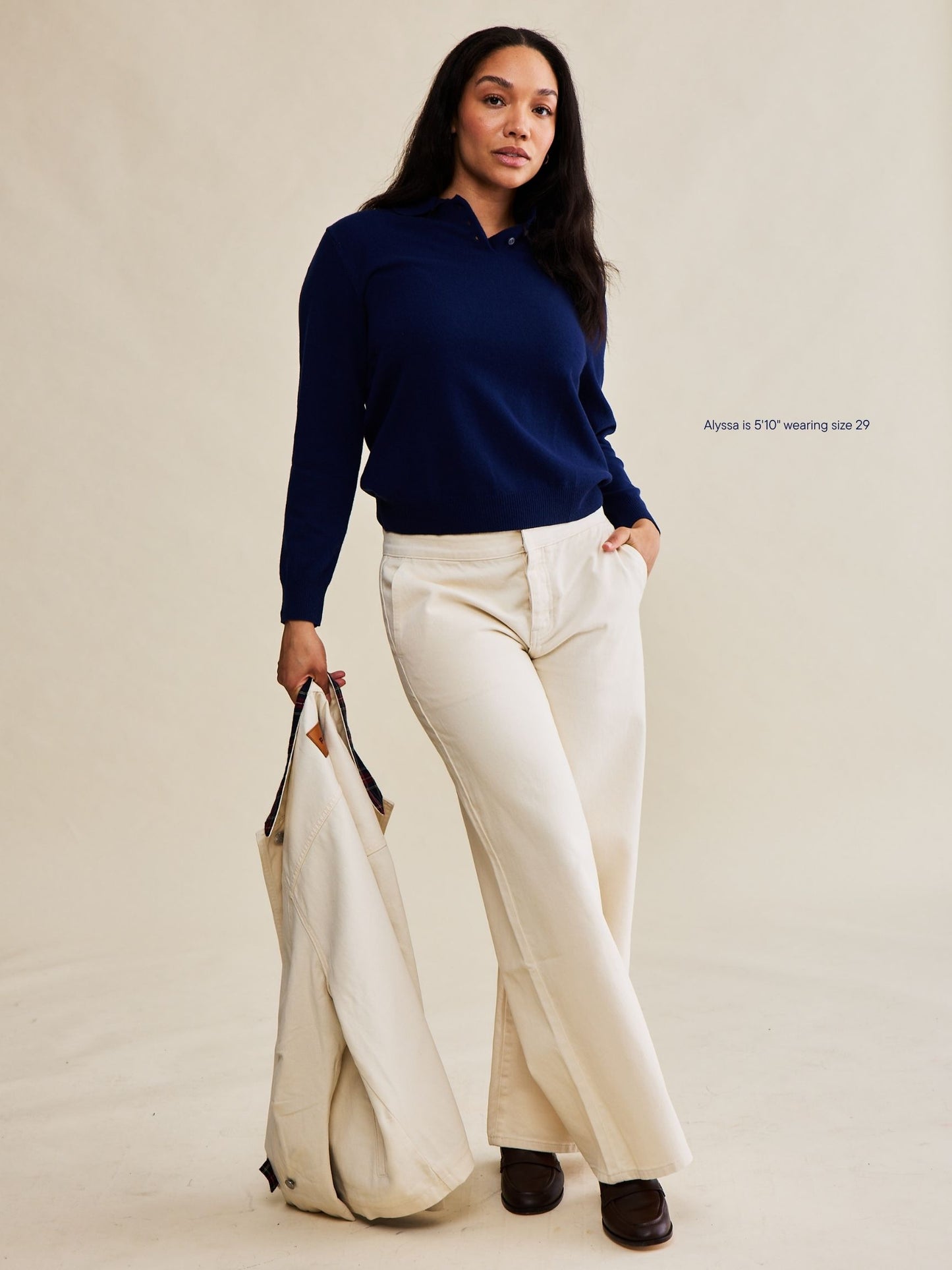 trouser jean -cream