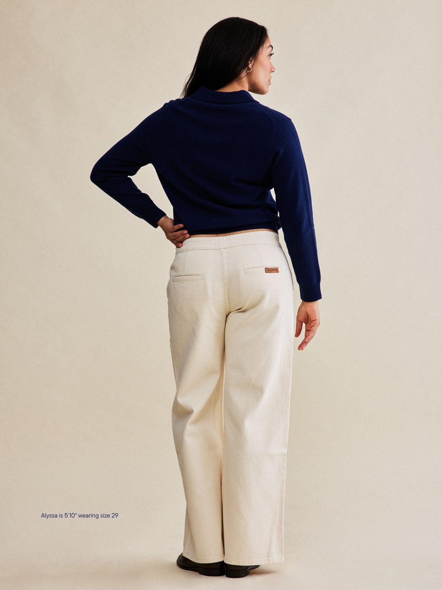 trouser jean -cream