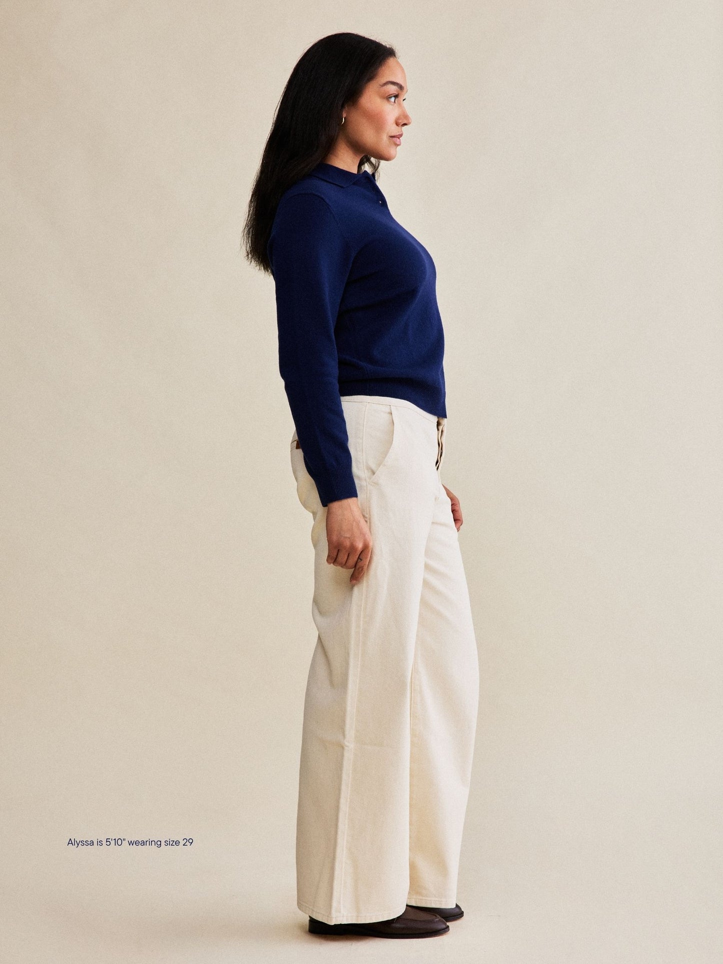 trouser jean -cream