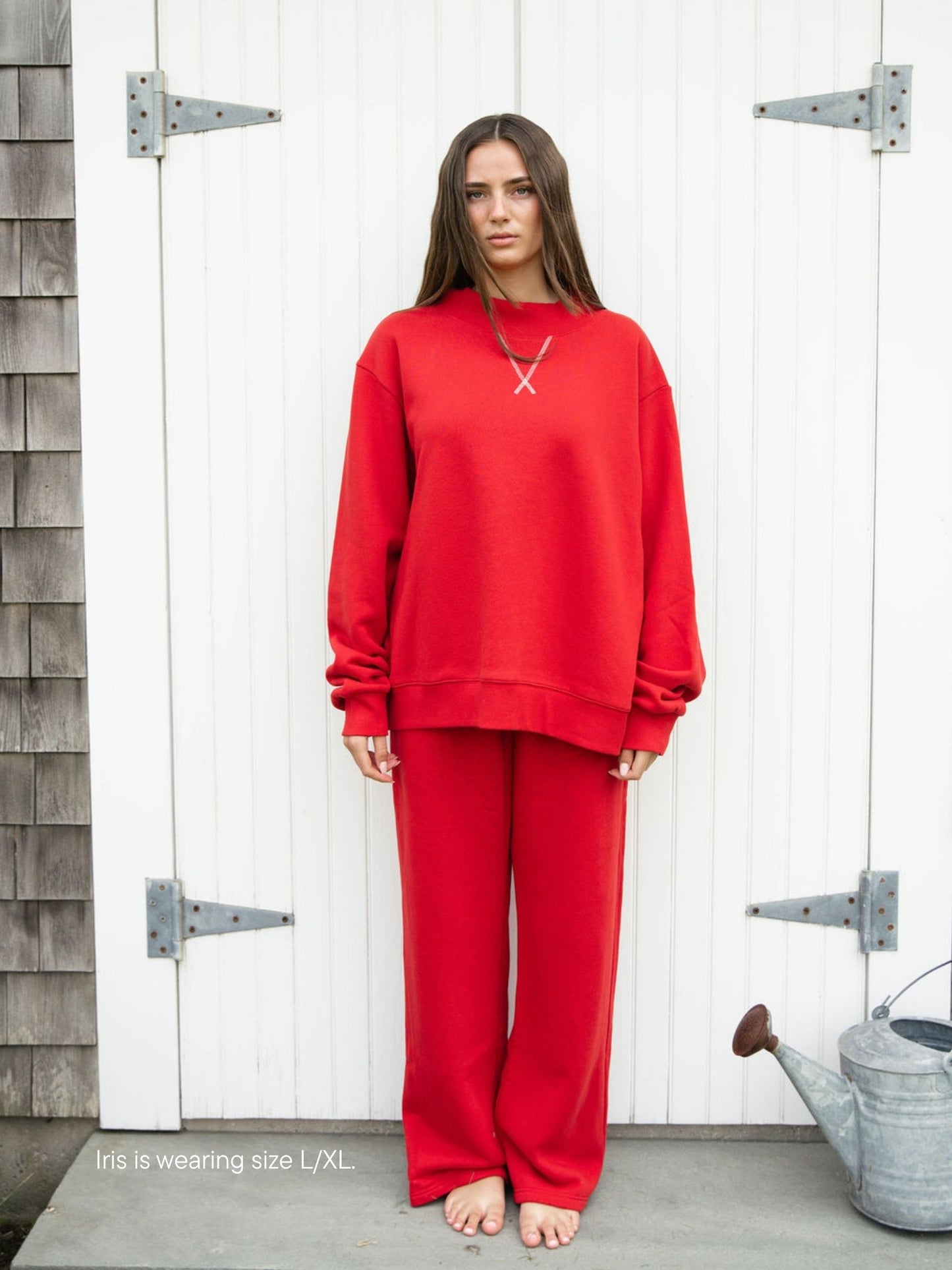 classic mockneck -firecracker