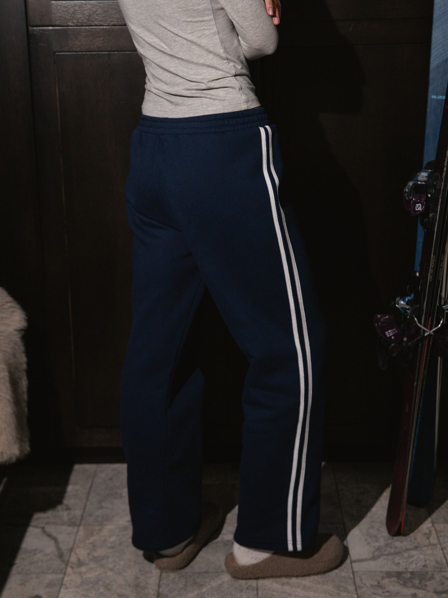 Sport Stripe Boxer Sweatpants - Shadow