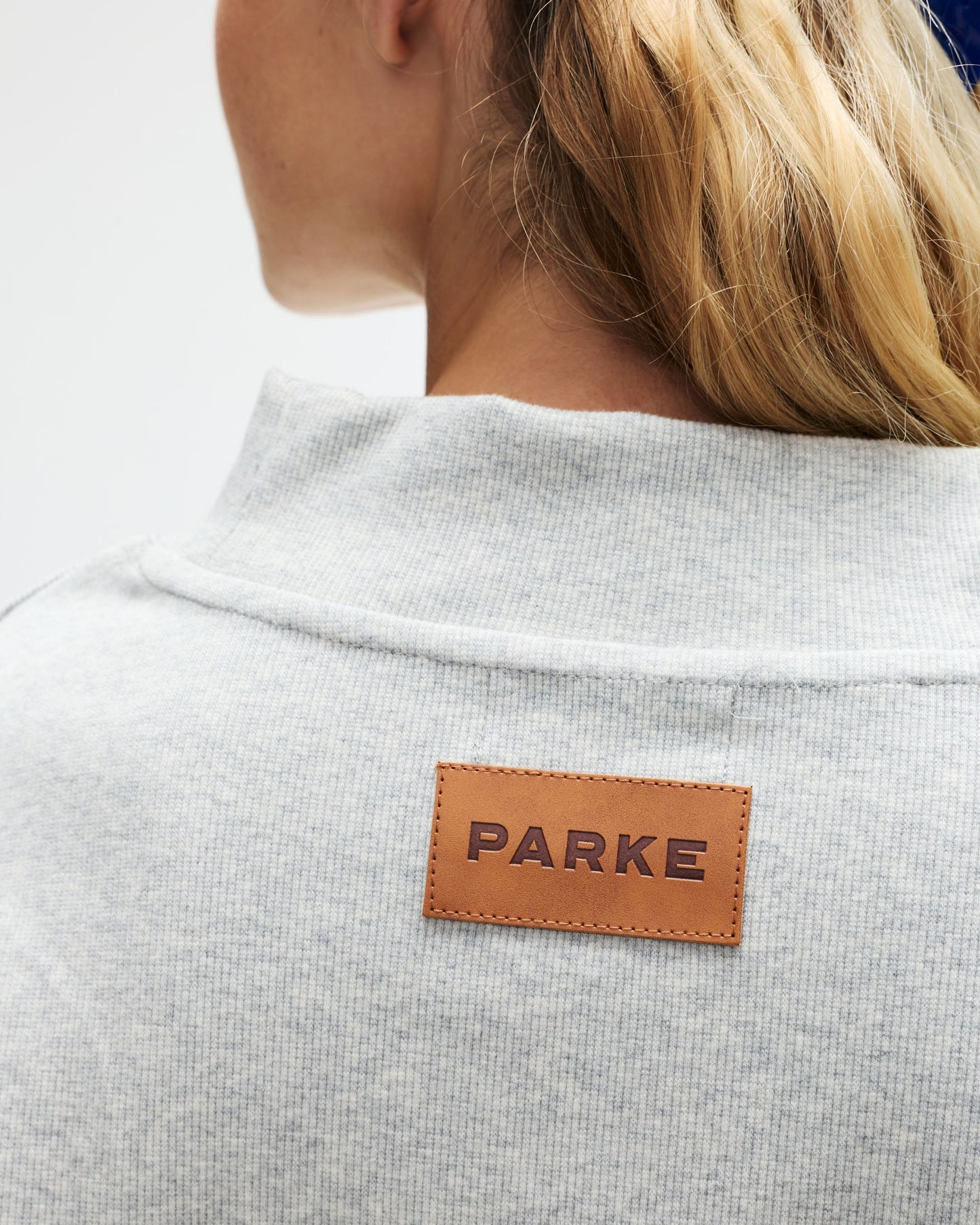 Ribbed Mockneck Pullover - Grey