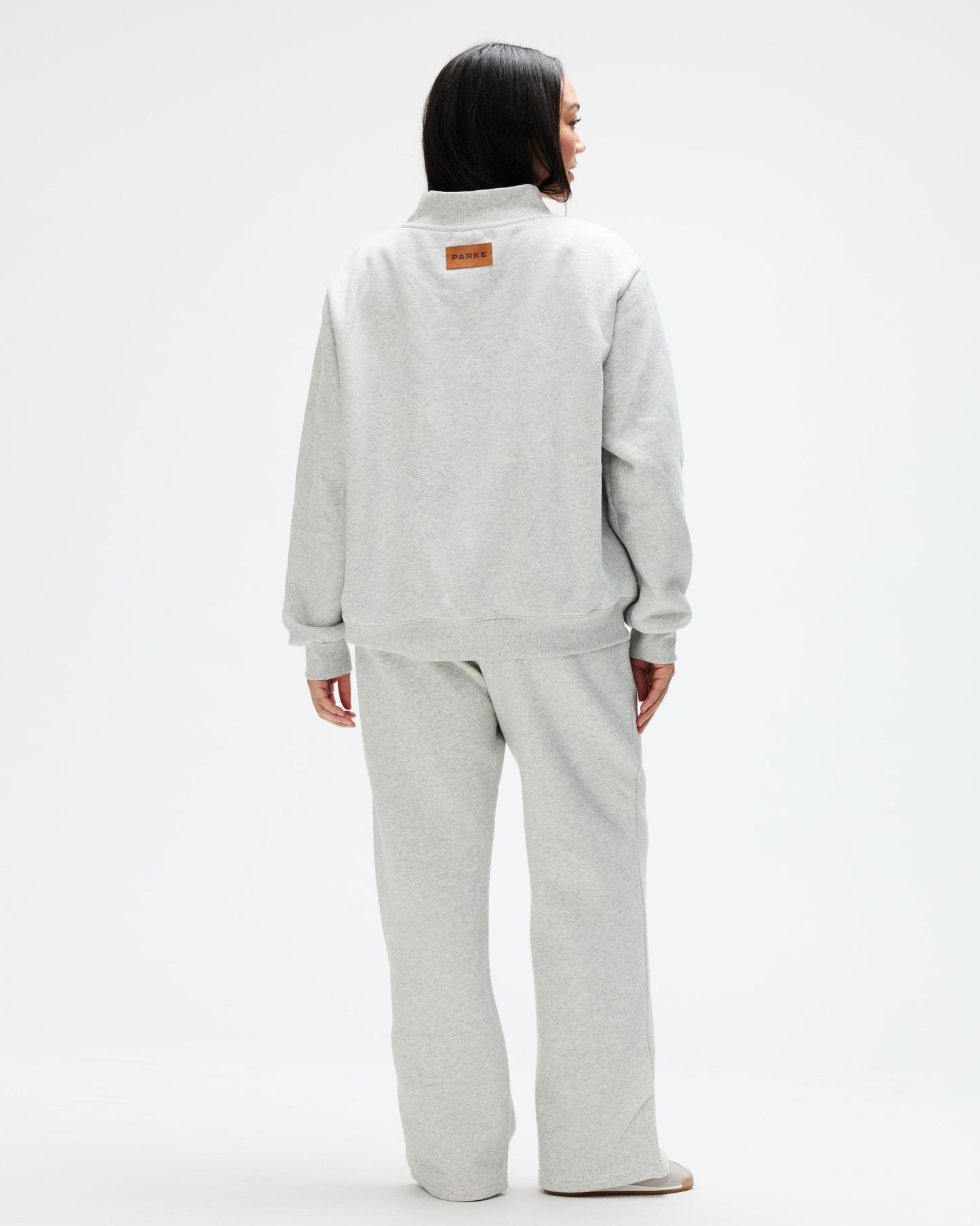 Classic Mockneck - Classic Grey + White