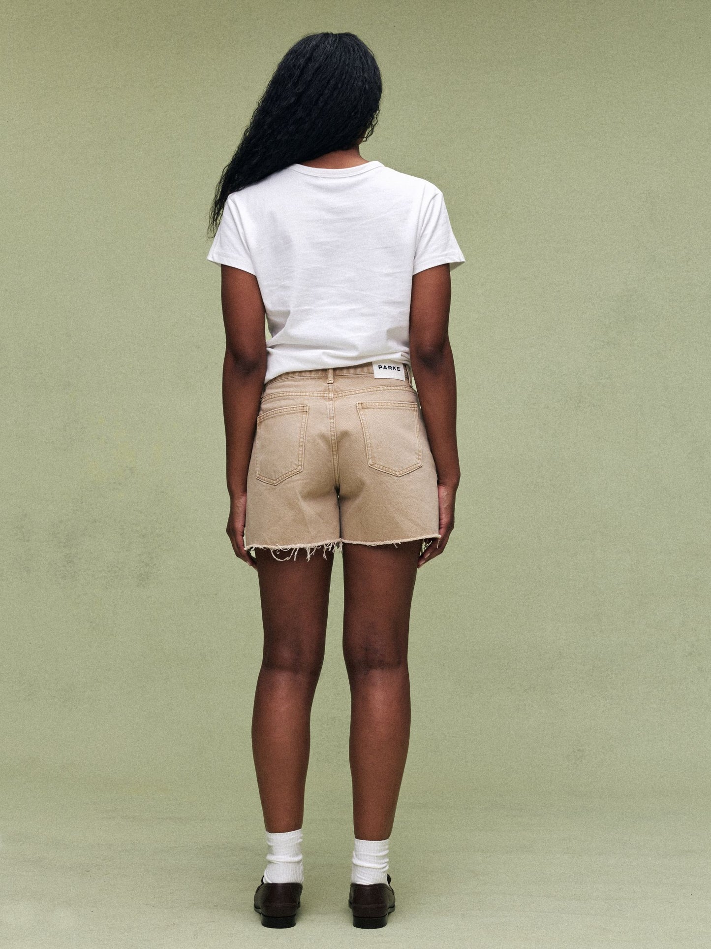 Long Baggy Shorts - Camel