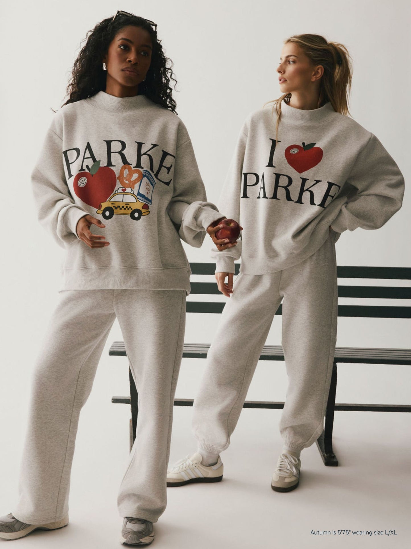 girl wearing Cities Graphic Mockneck -new york