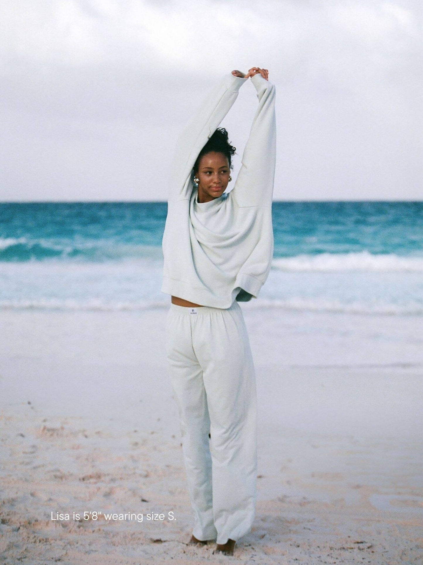 girl wearing cotton boxer pant -something blue