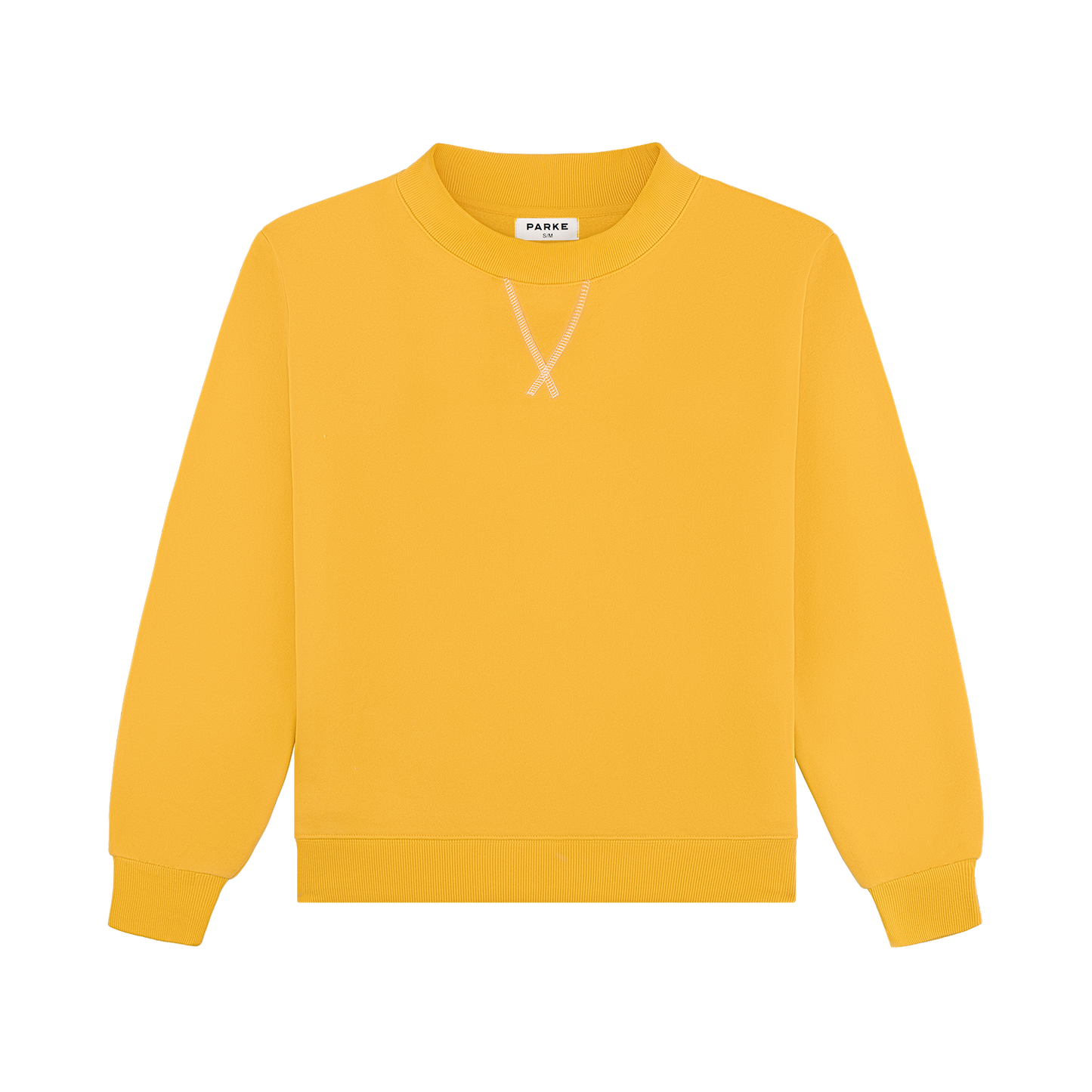 charcoal classic mockneck flat lay -apricot