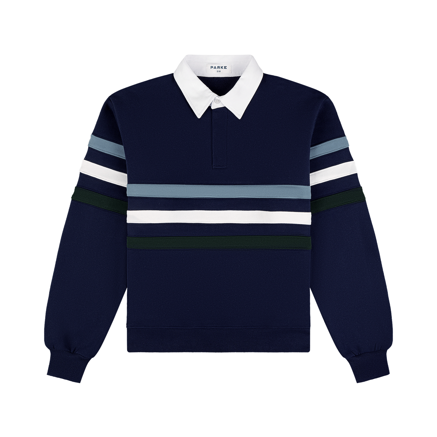 Striped Rugby Sweatshirt - Shadow – PARKE