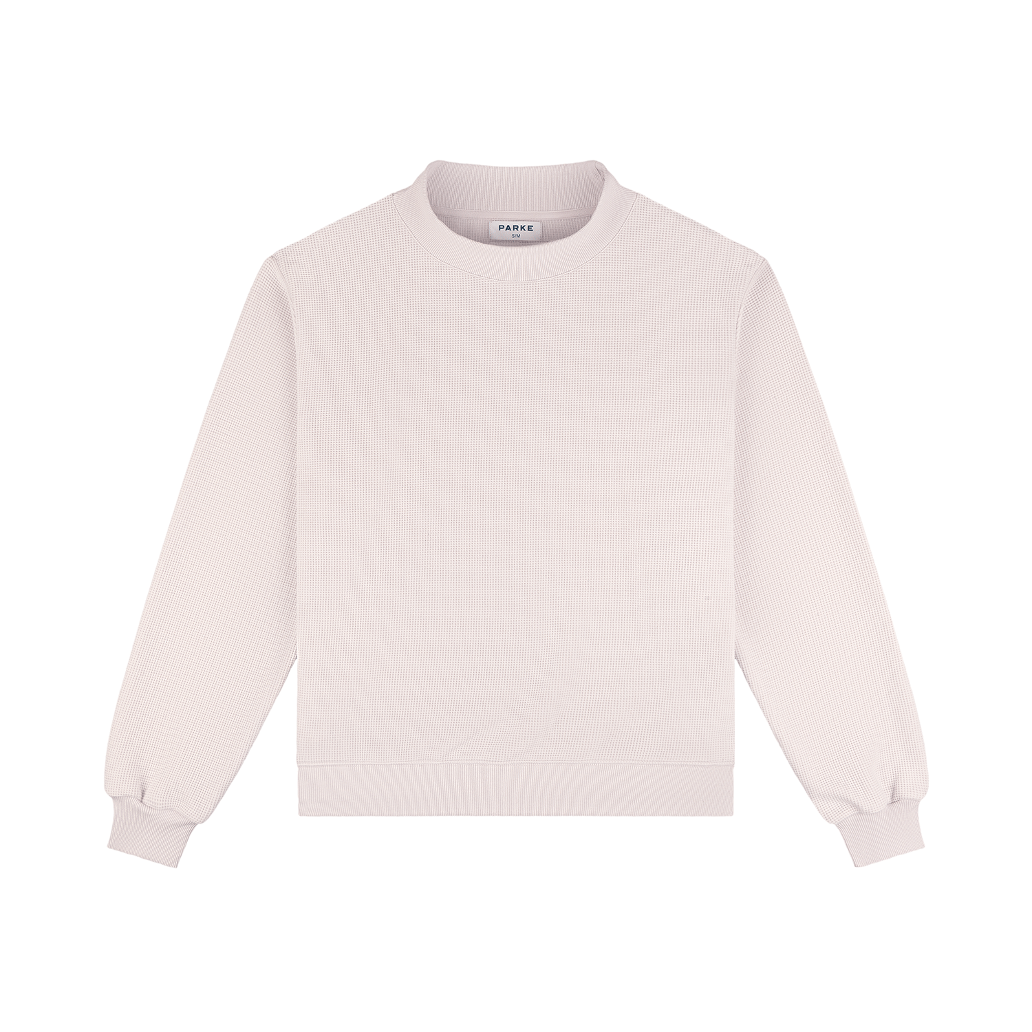 Waffle Mockneck Pullover - Lilac – PARKE