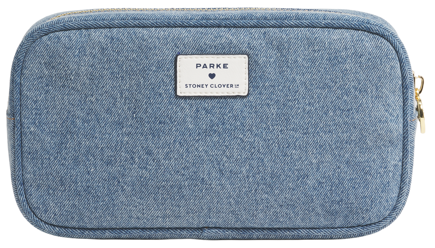 Small Pouch flat lay -vintage wash
