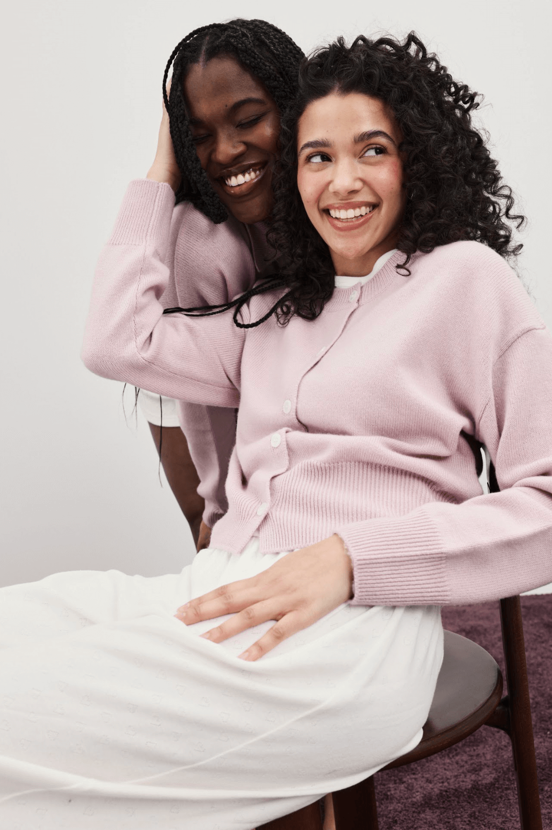 girl wearing ballet cardigan -ballet