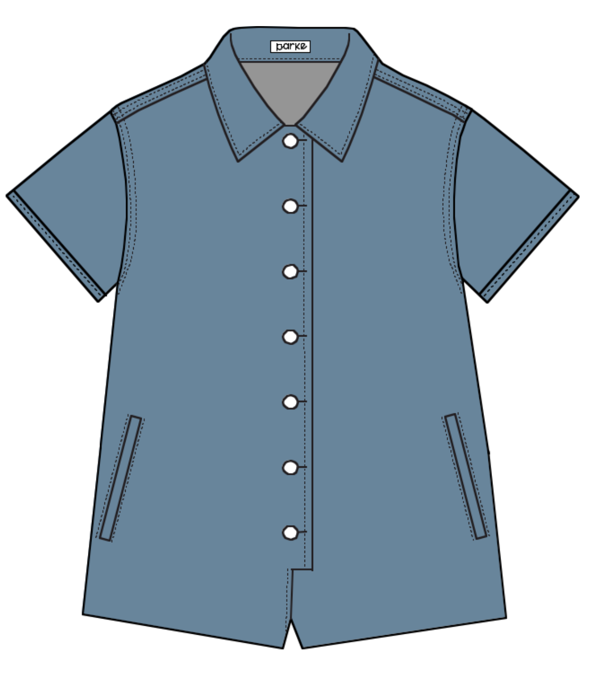 Short Sleeve Denim Romper