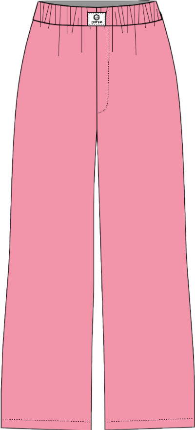 cotton boxer pants flat lay -conch