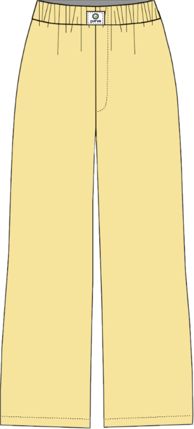 cotton boxer pants flat lay -peel