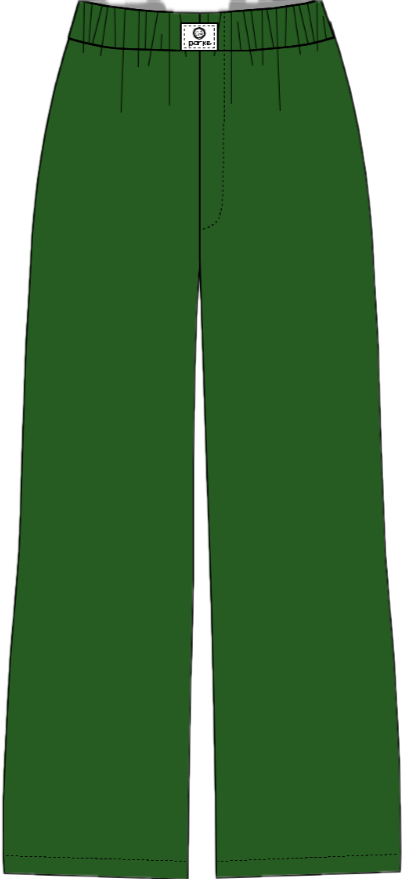 cotton boxer pants flat lay -palms