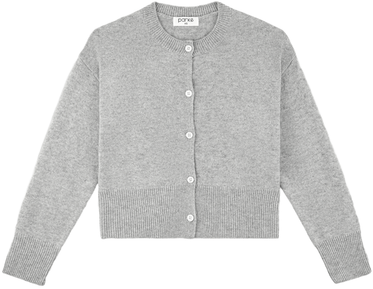 heather grey cardigan flat lay -heather grey