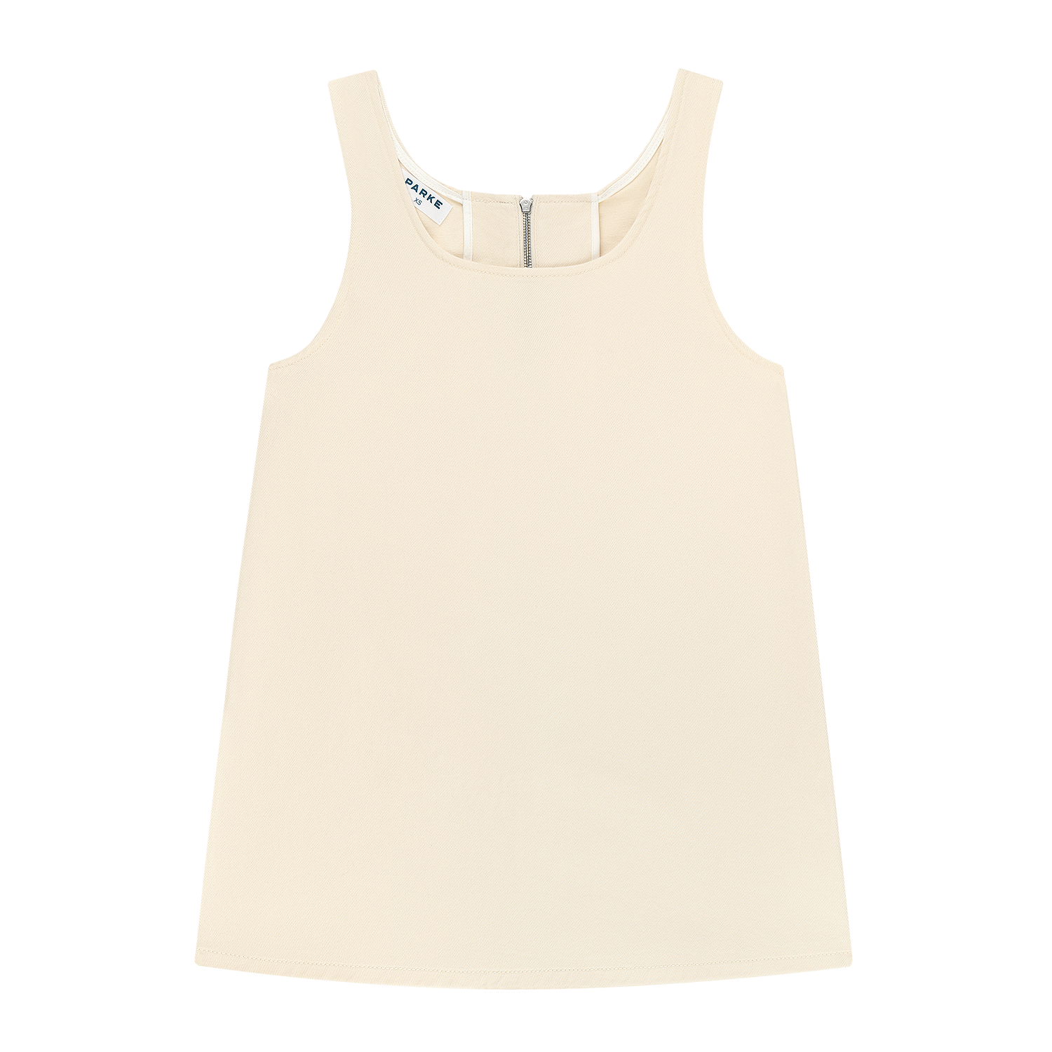 Denim Mini Dress - Cream Cream / L Denim Mini Dress - Cream Cream / L