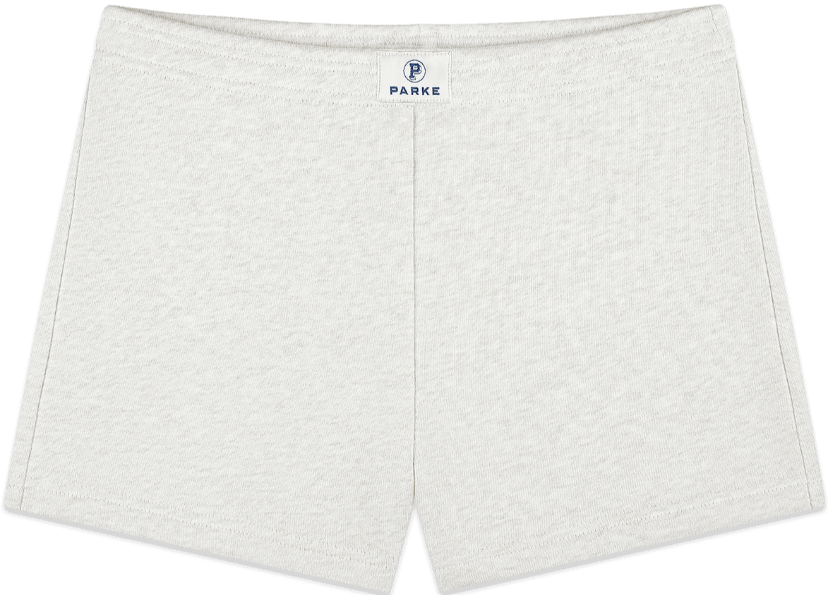 mini sweatshorts -heather grey