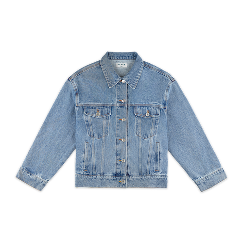 oversized denim jacket -vintage wash