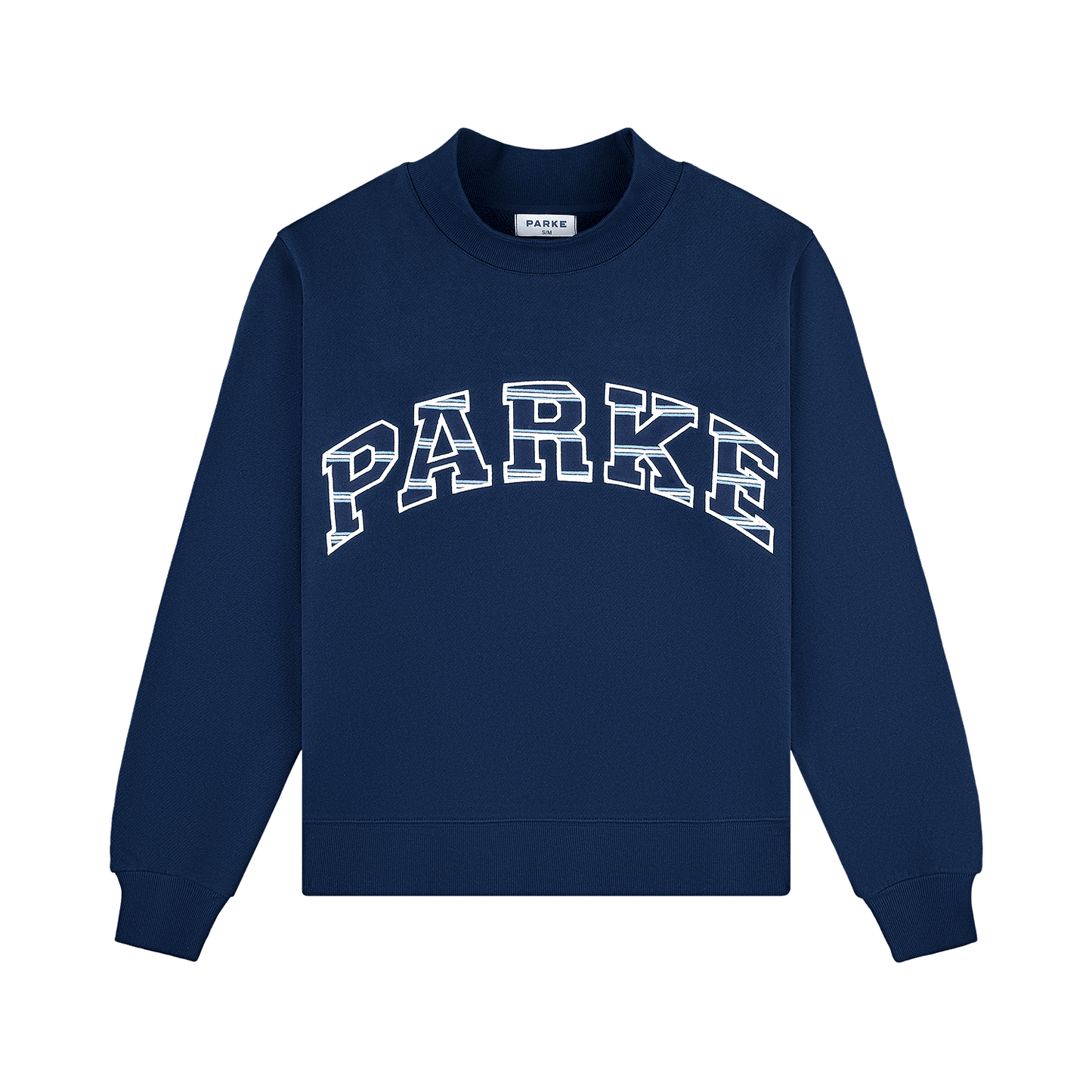Maggie & Emma Heritage Varsity Mockneck -denim