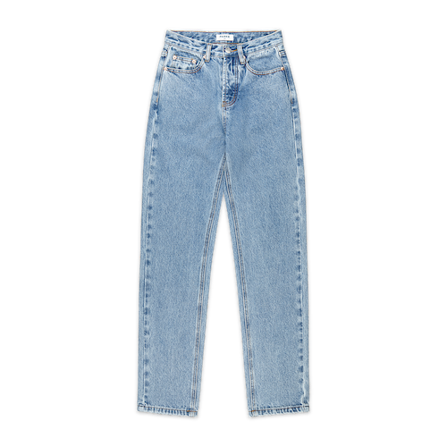 90s straight jean flat lay -vintage wash