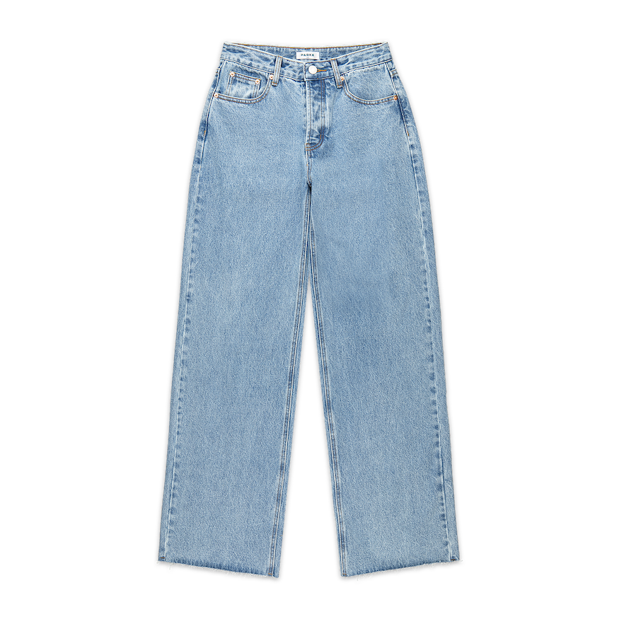 low rise baggy jeans flat lay -vintage wash