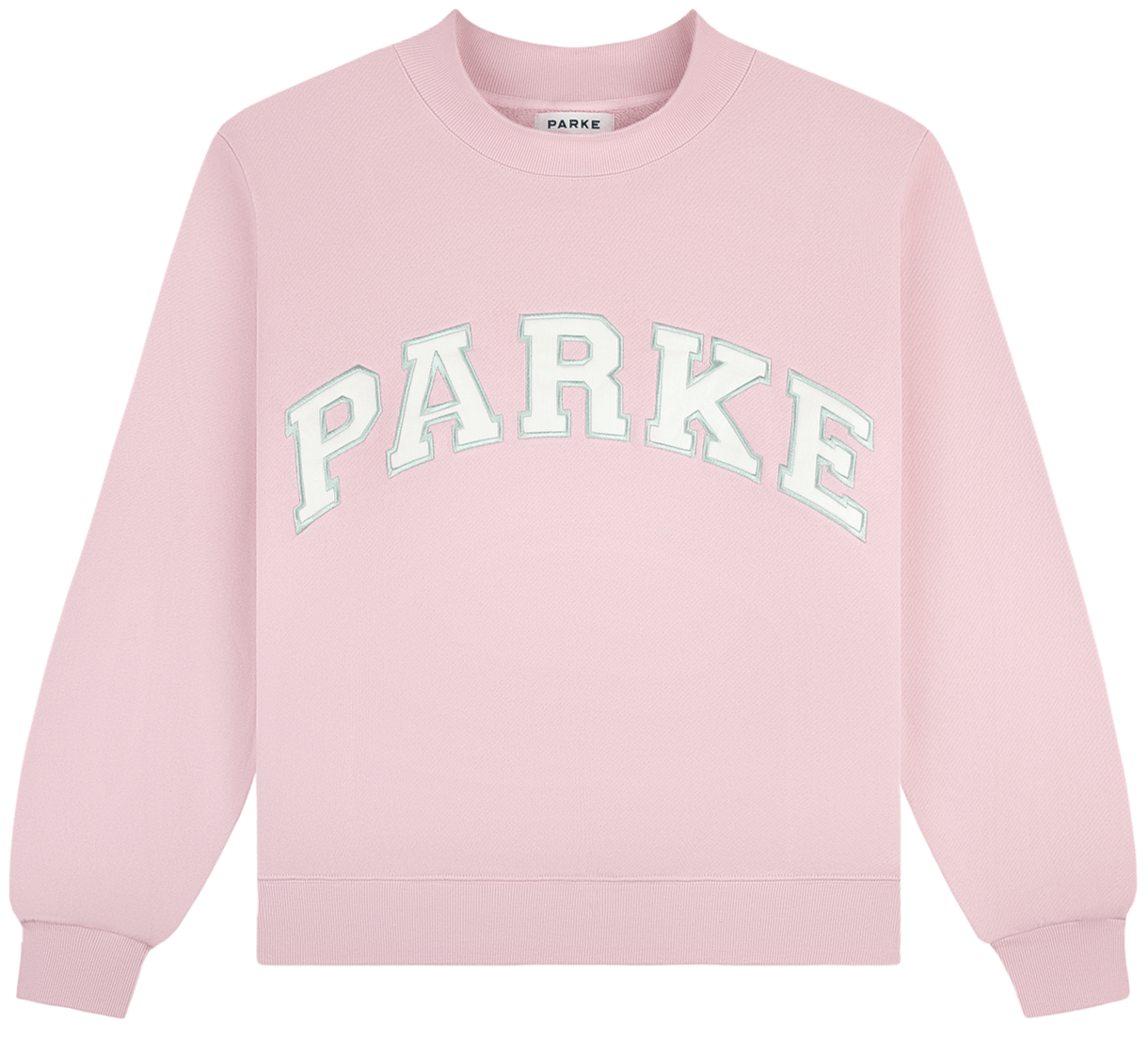 varsity mockneck -sprinkle + white