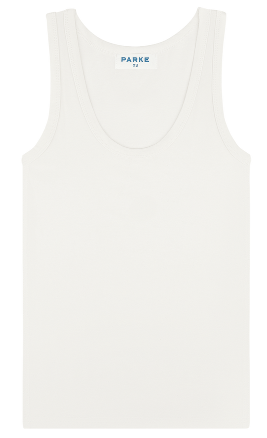 core tank flat lay -white