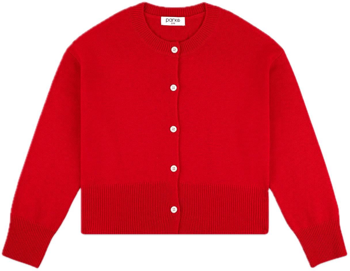 ruby cardigan flat lay -ruby