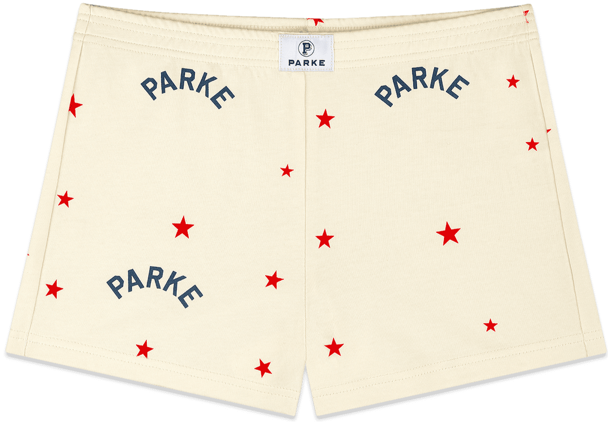 cotton mini shorts -star print