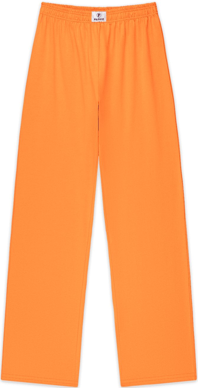 cotton boxer pants flat lay -creamsicle