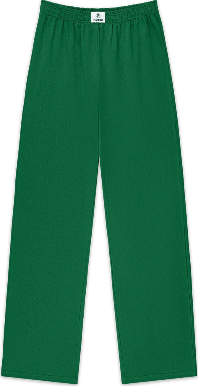 cotton boxer pants flat lay -palms