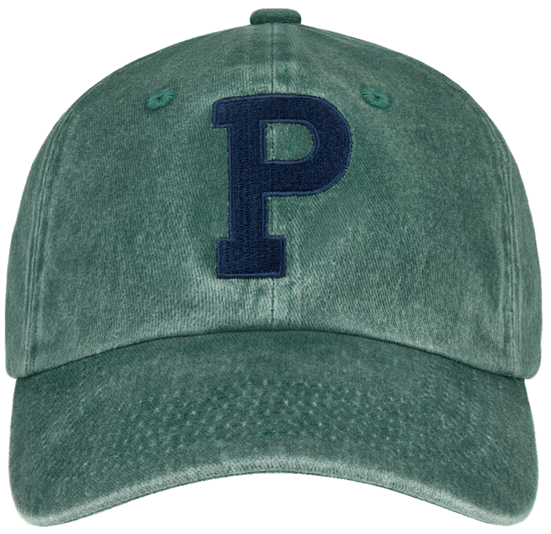 P hat flat lay -green