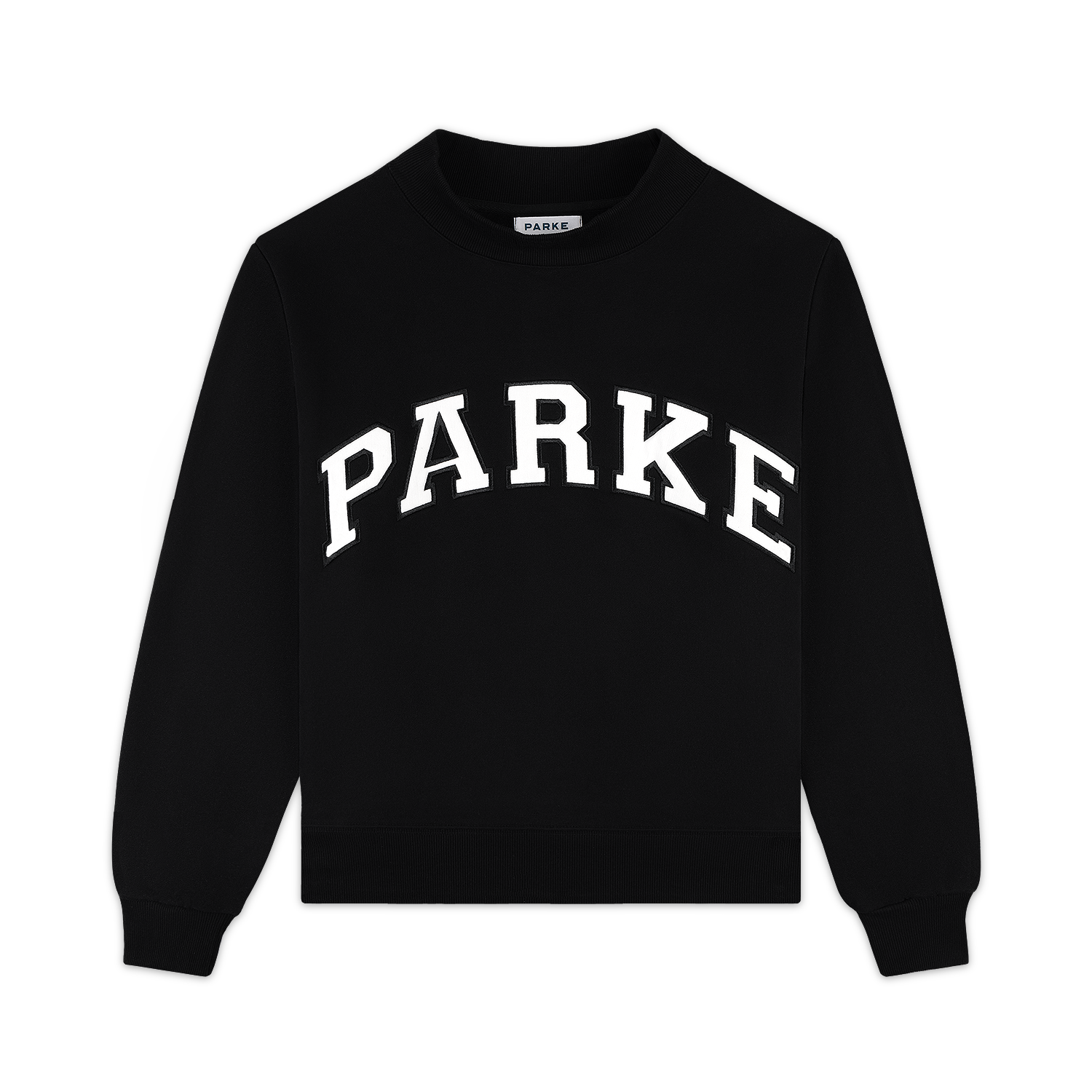 Varsity Mockneck - Black + White – PARKE