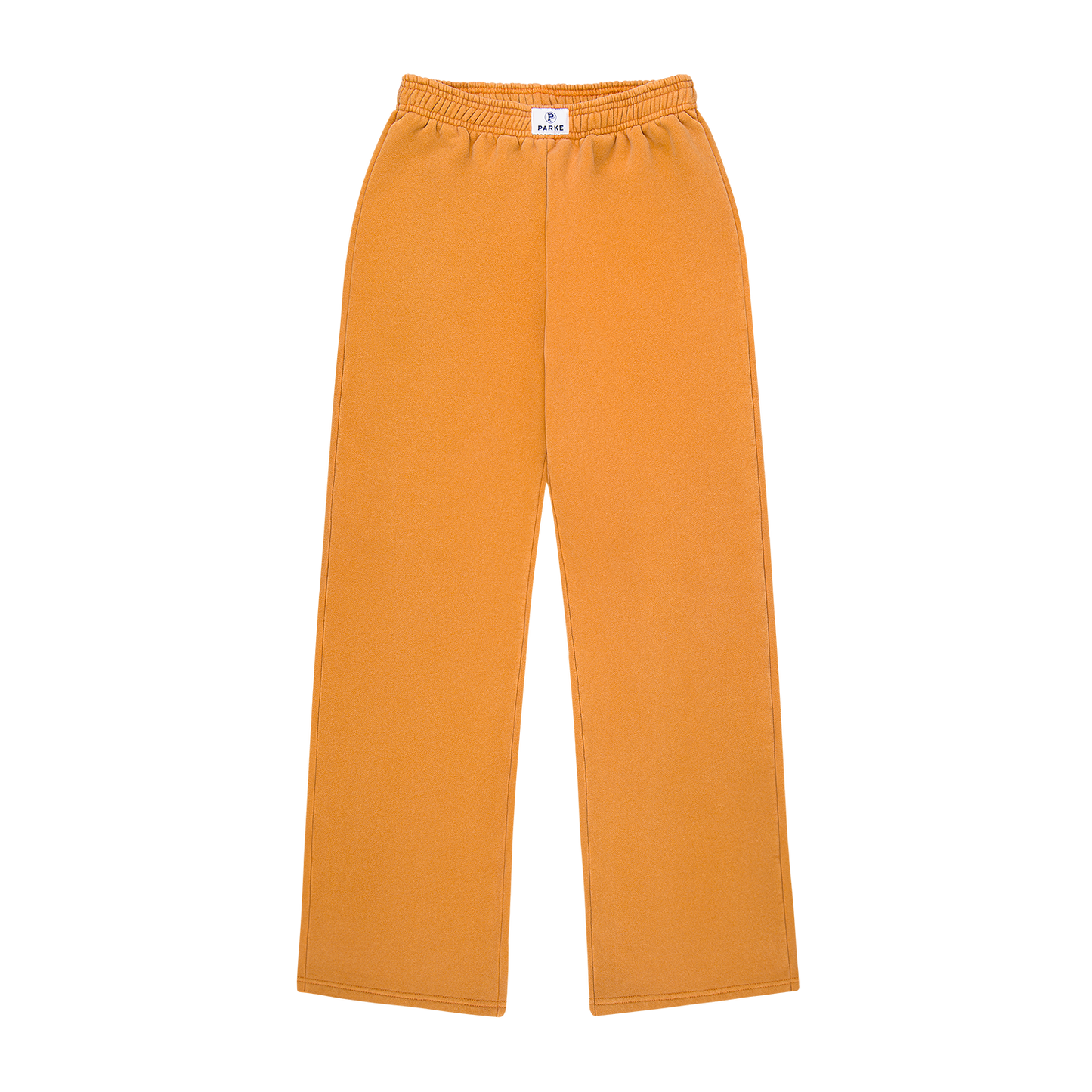 boxer sweatpants flat lay -acid wash amber