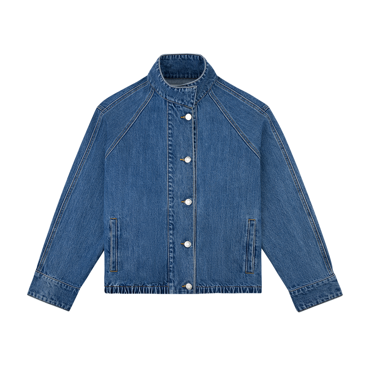 bomber jacket -medium wash