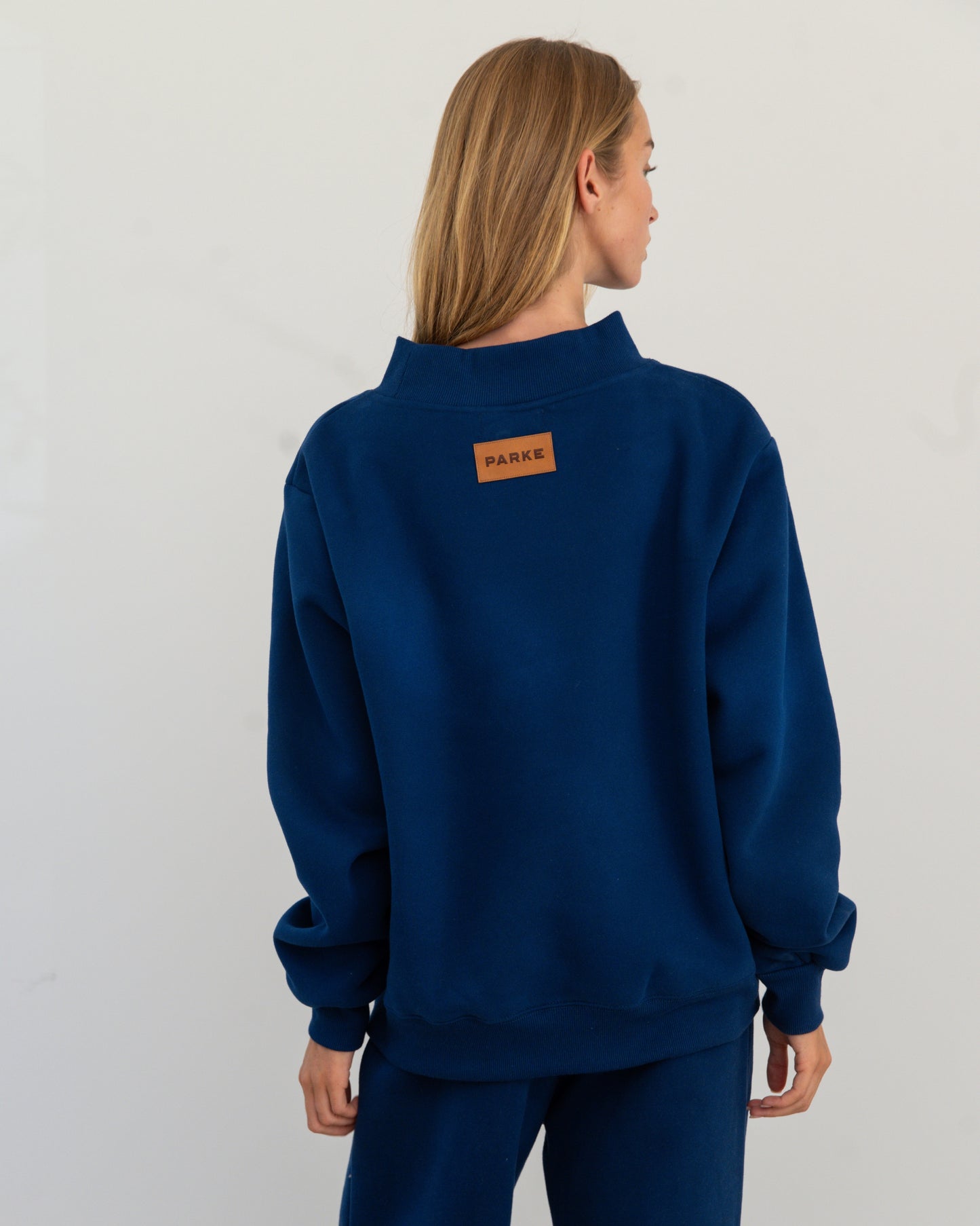 Classic Mockneck - Collegiate Blue